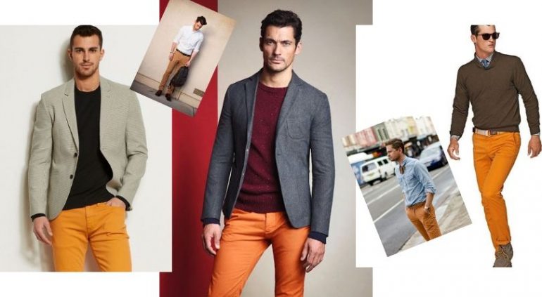 Hardal Sarısı İle Uyumlu Renkler Erkek-Hardal Renk Pantolon