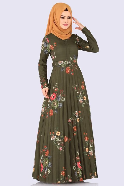 Haki Yeşil Elbisenin Üstüne Hangi Renk Eşarp Gider