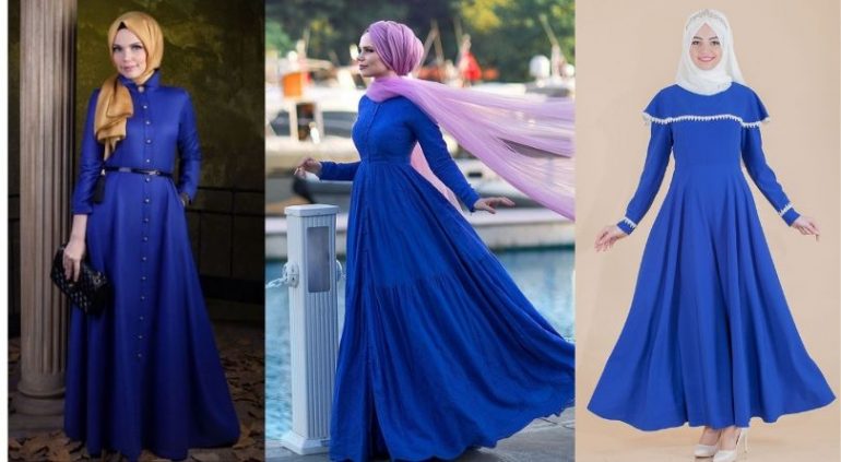 Saks Mavisi Elbiseye Hangi Renk Şal