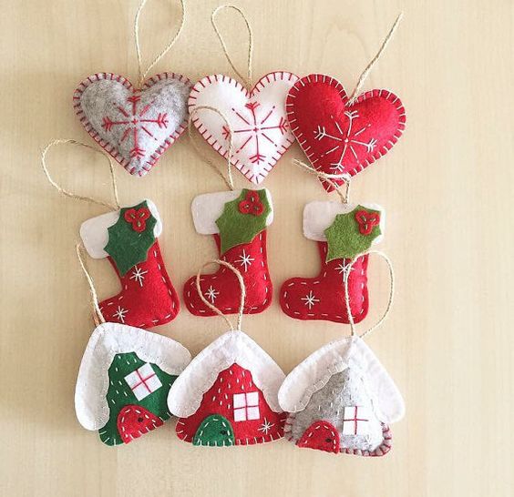 Keçeden yılbaşı süsü nasıl yapılır