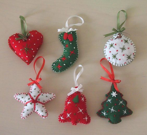 Keçeden yılbaşı süsü