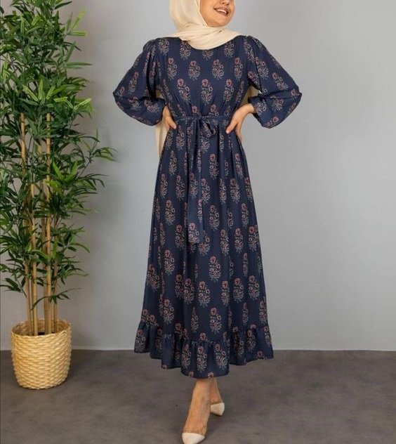 Tesettür elbise şifon