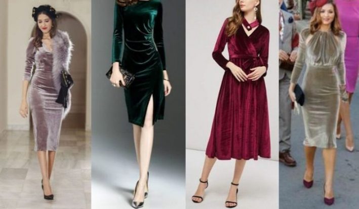 Kadife elbise altına nasıl ayakkabı olur-Kadife elbise ayakkabı kombinleri