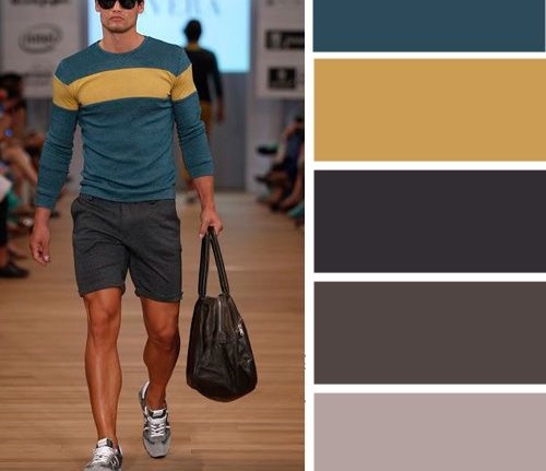 erkek giyimde renk uyumu
