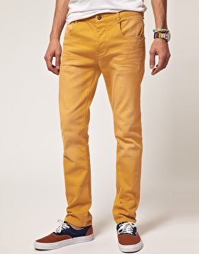 koyu sarı pantolon