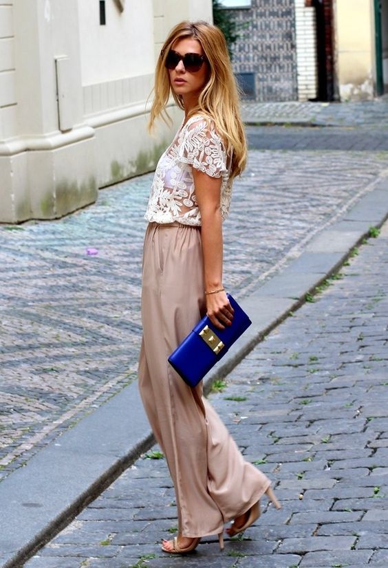 wide leg pantolon kombin