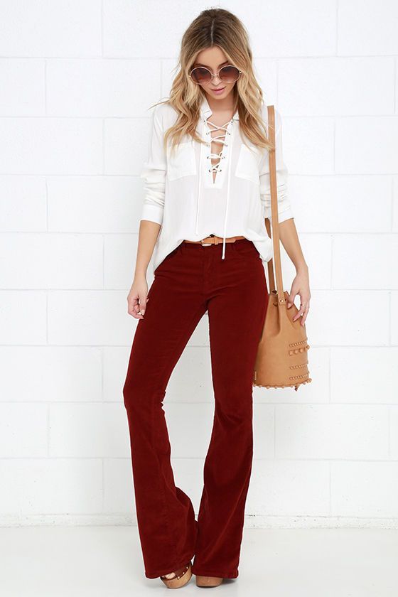 bordo-pantolon-bayan-kombinleri