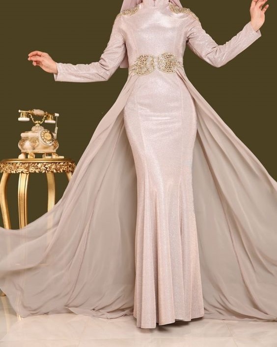 tesettür abiye balık modelleri