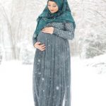 Tesettür hamile abiye modelleri