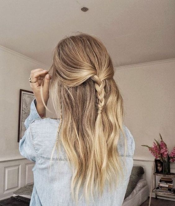 sade saç örgü modelleri