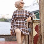 Tesettür tunik kombinleri genç
