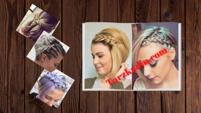 Kısa saç örgü modelleri ve yapılışları