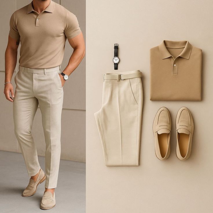 erkek beyaz pantolon kombinleri