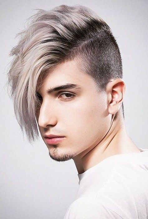 Siyah beyaz saç modelleri erkek