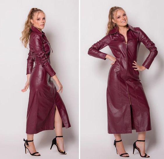 deri elbise modelleri