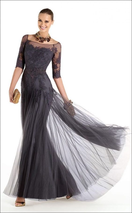 Kare yaka şifon elbise saçı nasıl olur