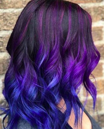 Mavi-mor-ombre