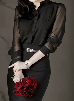 Siyah-sifon-gomlek