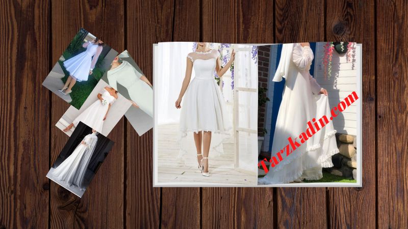 Beyaz Nikah Elbisesi 2024 | Tesettür Ve Açık Modeller