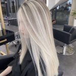 platin röfleli saç modelleri