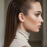 yarım sleek bun topuz