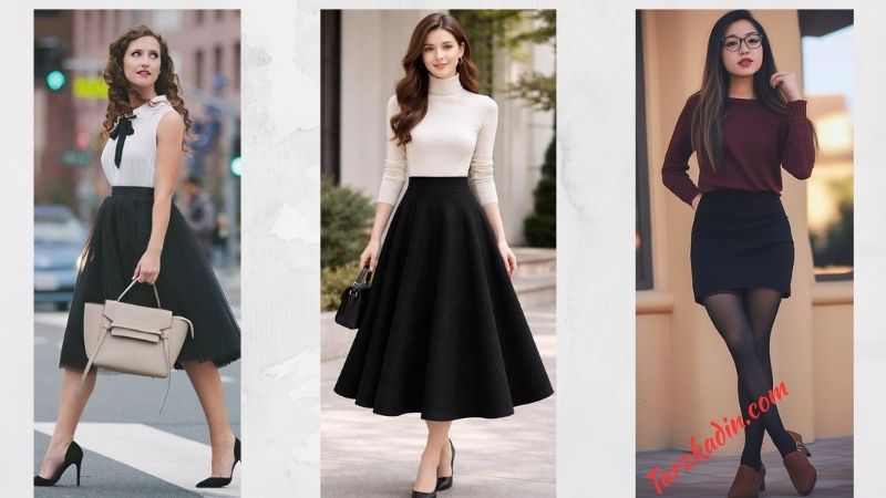 Siyah Etek Kombinleri- Uzun, Kısa