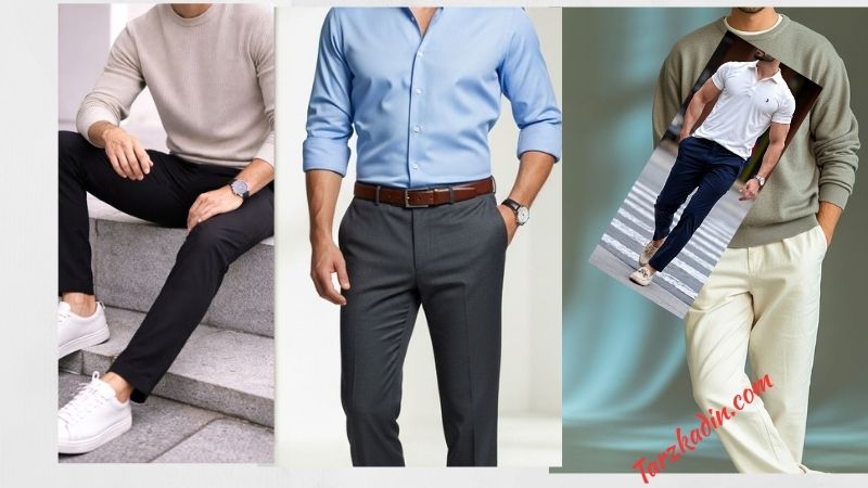 Kumaş Pantolon Üstüne Ne Giyilir Erkek